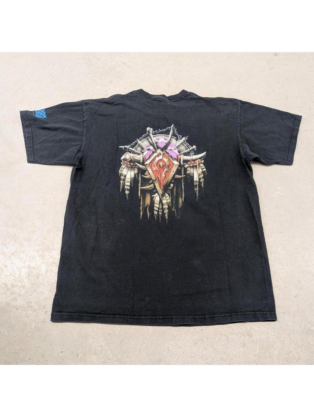 Vintage Y2K World Of Warcraft Banner Of The Horde T-shirt